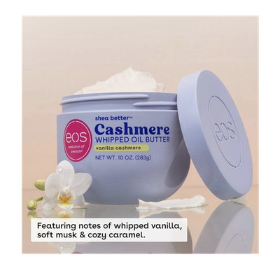 eos Shea Better Whipped Oil Butter Moisturizer Vanilla Cashmere 10 oz