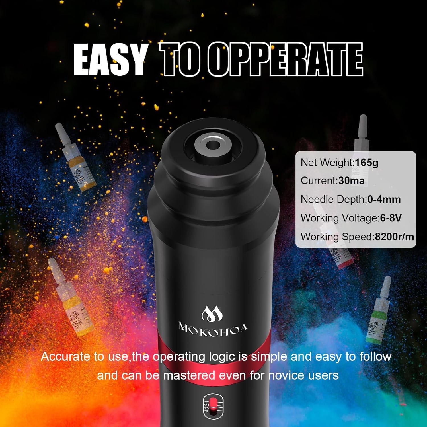 PROFESIONAL Maquina De Tatuaje Kit Para Tatuar Tattoo Rotativa Pluma