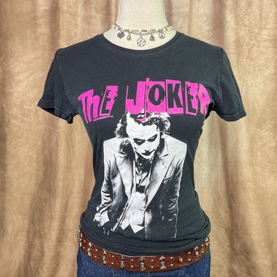Y2K The Joker T-Shirt Heath Ledger Dark Knight Graphic Tee 2008 Emo Punk Scene