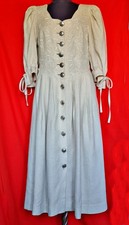 DRESS VINTAGE TRACHTEN TYROL OKTOBERFEST DIRNDL LINEN WOMENS US 12 EU 40
