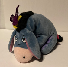 Disney Gund Plush Stuffed Winnie the Pooh Eeyore Butterfly On Head