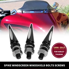 Spike Fairing Windscreen Windshield Bolts For Harley Tri Electra Glide EFI FLHTI