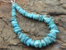 Natural Turquoise Raw Rough Chip Nugget Beads 7" Small Spacer Gemstone Strand