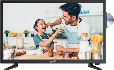 Supersonic 24'' Widescreen LED HDTV W/ DVD Player 12 Volt AC / DC SC-2412 NEW