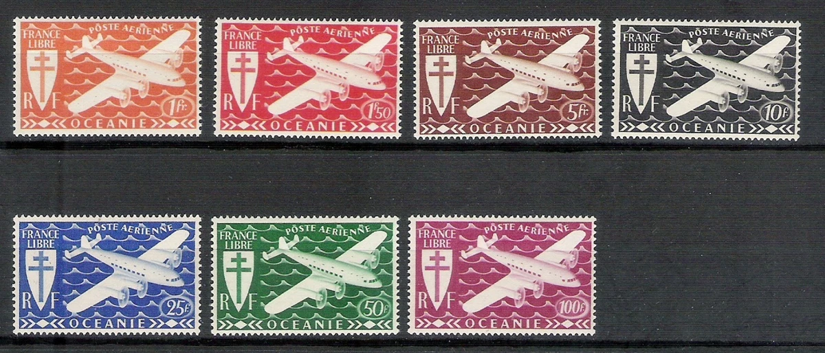 FRENCH OCEANIA #3 Air Mail set VF MLH HCV