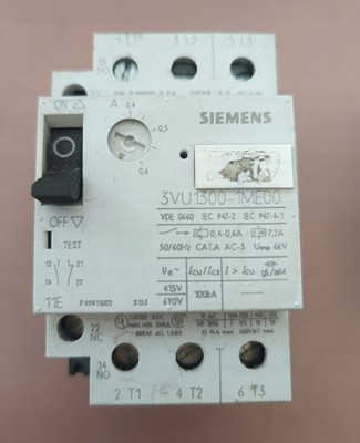 Disjoncteur Moteur Siemens 3VU1300-1MK00 4-6A - Occasion Fonctionnel
