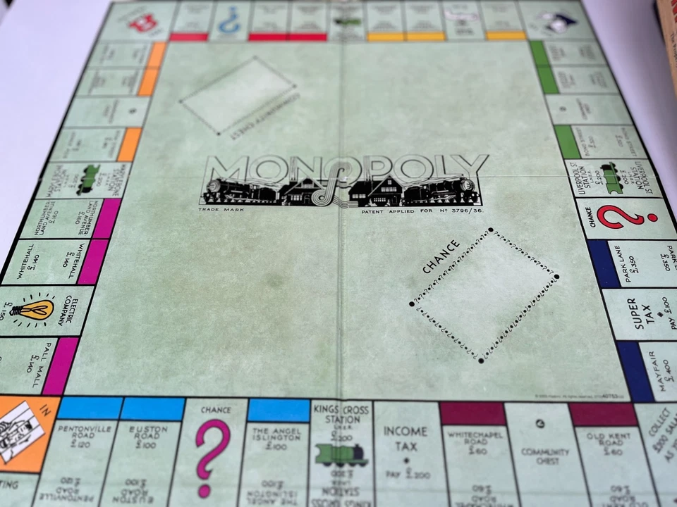 Monopoly Board Game Nostalgia Edition Wooden Box 2003 by Parker Complete & VGC - Image 3 of 4