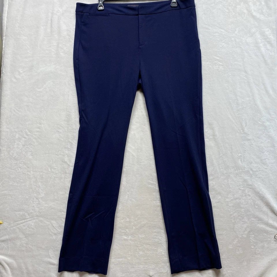 NYDJ Lift Tuck Woman’s Blue Size 18 Dress Pants Straight Leg Zip High Rise  - Image 2 of 4