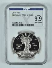 2016-P National Parks Commemorative Silver Dollar Proof 9.9 UCAM NGC X NGCX