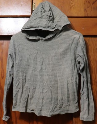 THREADS 4 THOUGHT Pullover Shirt Top Hoodie Hooded Gray Youth Size 10