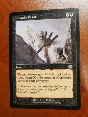 Ghoul's Feast Magic the Gathering Mercadian Masques black uncommon