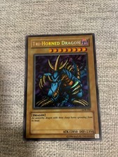 Tri-Horned Dragon - LOB-000 - Unlimited - Secret Rare - Original Print - LP