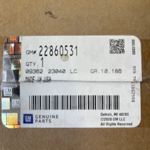 Genuine GM Primed Driver Side Rearview Mirror Housing Upper Cover 22860531