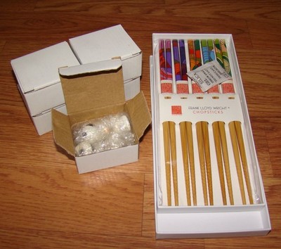Frank Lloyd Wright, Hoffman House Rug Chopsticks (16148) + + TAO Holders
