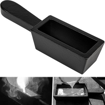 25 oz Troy Ounce Gold Bar Loaf Cast Iron Ingot Mold Perfect for Custom Smelti...