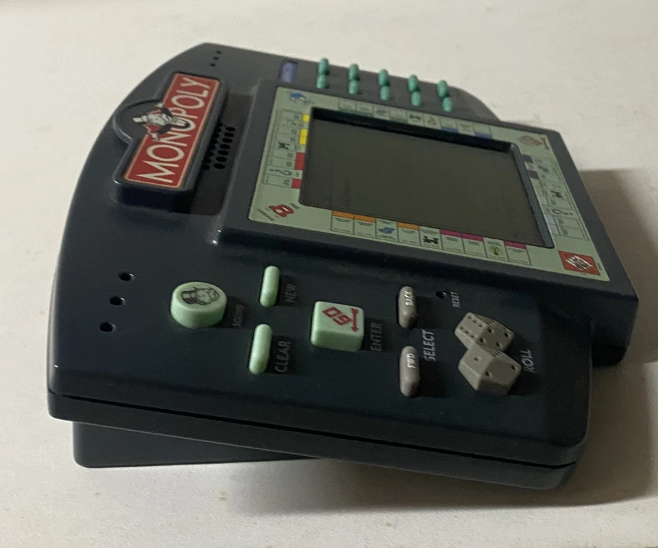 Vintage Monopoly Electronic Handheld LCD Board Game 1997 Hasbro Battery Operated - Image 4 of 4