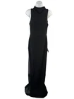 Lulus Women's Black High Neck Back Slit Sleeveless Maxi Dress - M