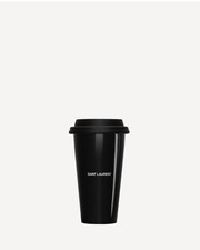 Authentic New Saint Laurent Paris Ceramic Coffee Mug Black