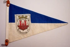 Antique ROTHENBURG Germany Deutschland Pennant Pennant - 20 cm - Cotton