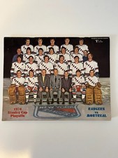 1974 Stanley Cup Playoffs NY Rangers VS Montreal NHL Hockey Program Book