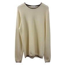 Jack Victor Men  s Belvedere Tipped Merino Wool Sweater Size XL