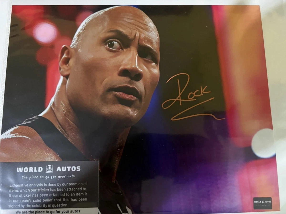 Dwayne Johnson WWE Wrestling Original Autographed Items for sale