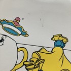 Vintage Disney Beauty in the Beast Belle Rare  Single PVC Placemat Chip Ms Potts — photo 3
