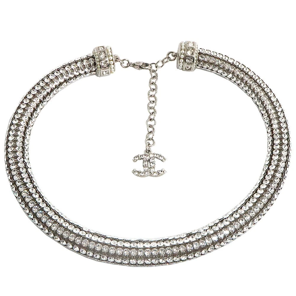 Collana girocollo CHANEL COCOmark cristallo metallo P0035158