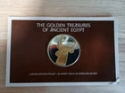 1 oz.  Golden Treasures Ancient Egypt Proof 24k Gold On Sterling Franklin Mint