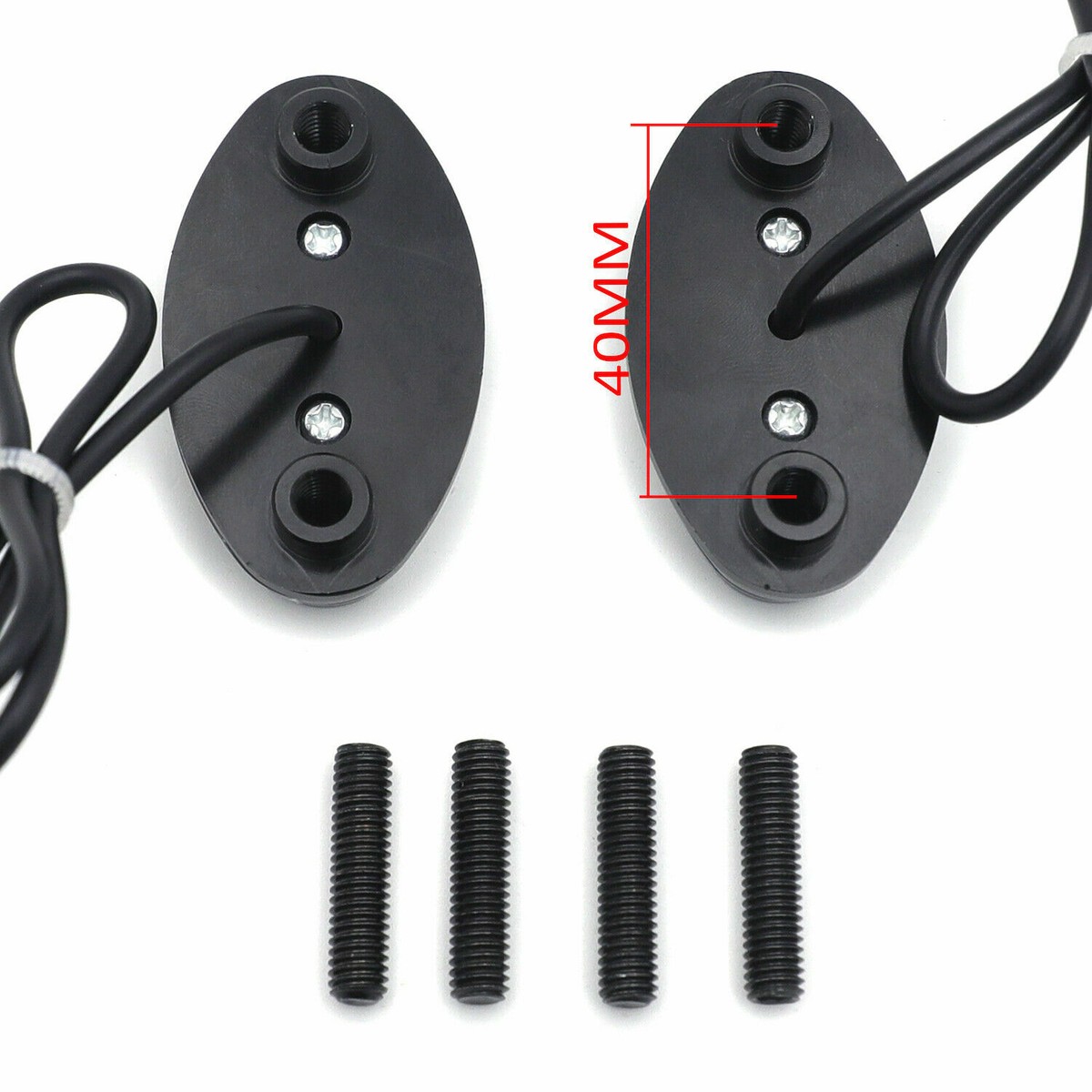 Ninja LED Signal Mirror Block Off Plate For Kawasaki ZX6R / ZX6RR