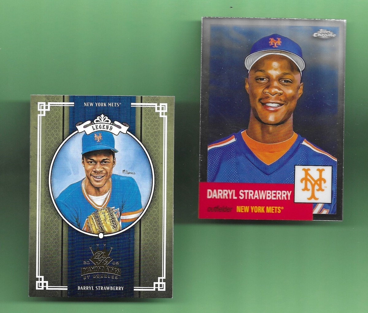 BOTH! DARRYL STRAWBERY-NY METS 2022 Topps CHROME PLATINUM # 45