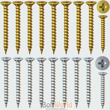 HINGE SCREWS CROSS-RECESS COUNTERSUNK SCREWS YELLOW & NICKEL HINGE-TITE DOOR