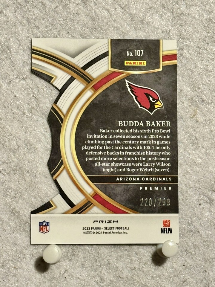 2023 Select Football Budda Baker 107 Bronze DieCut 222/299 Cardinals