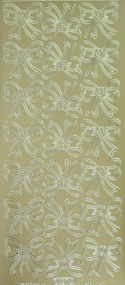 Stickerbogen   21 Schleifen  3 cm   Aufkleber  Geburtstag  Verzierung gold   Neu