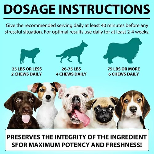 Hemp Calming Chews for Dogs 150Pcs Calming Treats for Separation Anxiety Relief - Picture 6 of 8