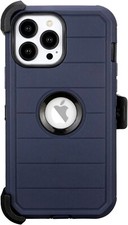 iPhone models Case Built-in Screen Protector heavy duty Max Defend CLIP NOT INCL