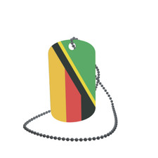 Dog Tag Flag Bunting Tanzania Germany Dog Tag Aluminium 30 x 50mm