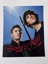 JENSEN ACKLES & JARED PADALECKI In-Person signed Autogramm 20x25cm Supernatural
