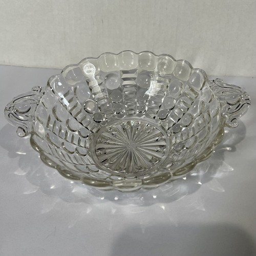 Vintage, gebrauchte Anchor Hocking kleine GLASSCHALE/SCHALE Blasenleiter, 2 Griffe - Bild 5 von 12