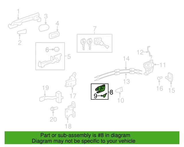Manija interior interior de la puerta delantera izquierda del lado del conductor para Toyota RAV4 Tacoma Camry Foto 2 de 2