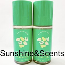 2-PACK Bath Body Works TOASTED PISTACHIO SCENT LAB Mist TRAVEL Spray Mini NEW