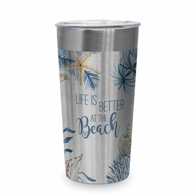 PPD Ocean Life is better Steel Travel Mug Thermobecher Coffee To Go Becher 430ml