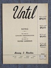 Until Song by Edward Teschemacher No 4 in G 1927 opera music