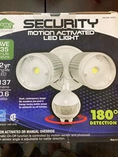 Home Zone Security Motion Activated LED Outdoor Bright Light 180 Degree Field#LR