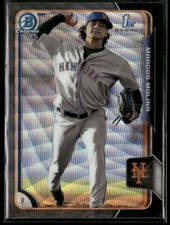 2015 Bowman Chrome Black Wave Refractor #BC78 Marcos Molina Mets