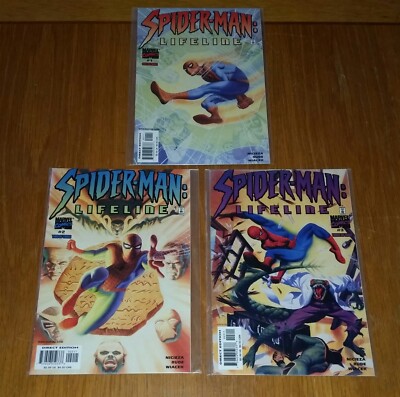 SPIDERMAN LIFELINE #1-3 PAINTED COVER DR STRANGE LIZARD MARVEL 2001 SET (3)