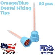 Orange/Blue Dental Impression Mixing Tips (50 pcs) 