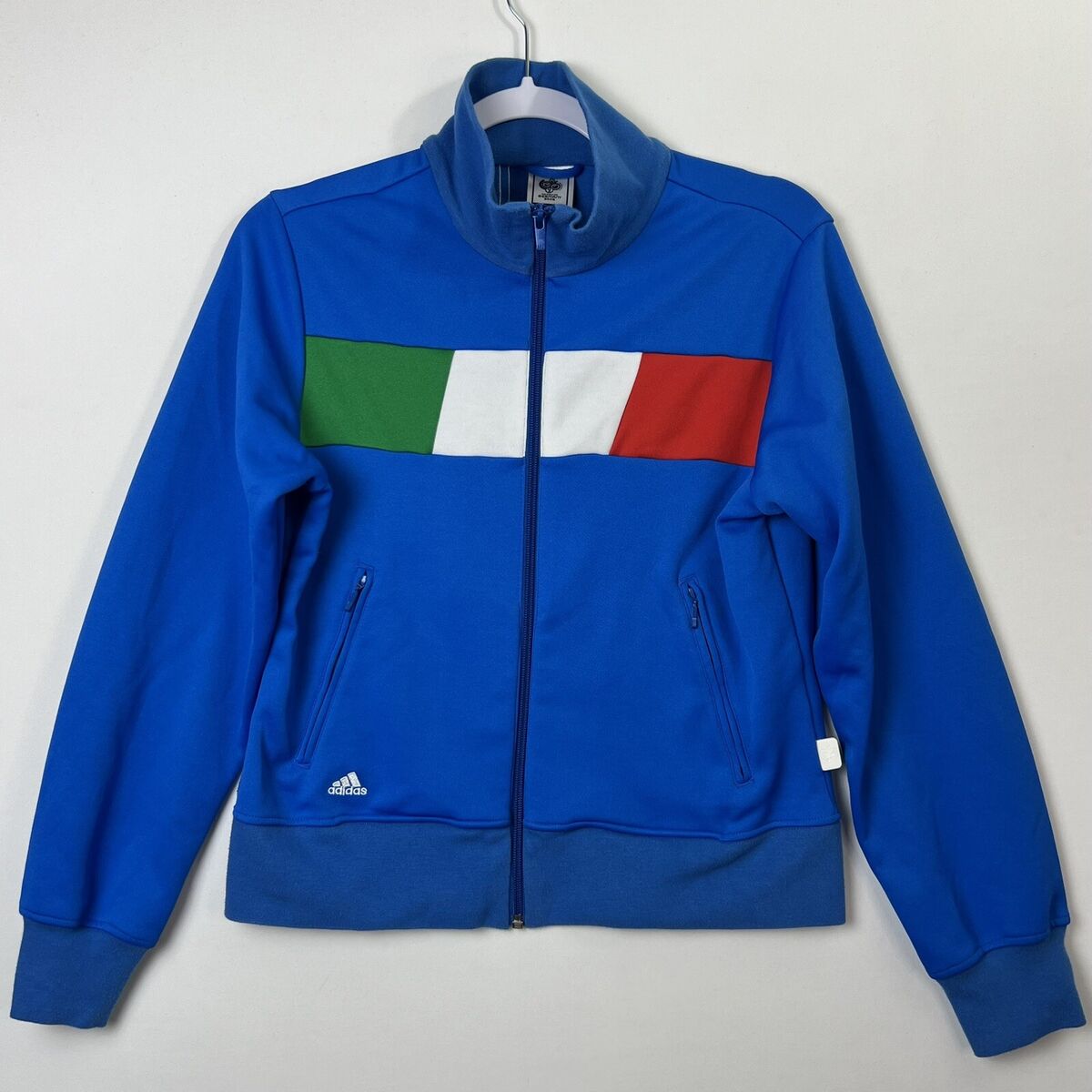 Adidas 2006 FIFA World Cup Italy Italia Blue Track Jacket Adidas 2006 FIFA World Cup Italy Italia Blue Track Jacket