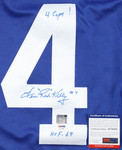 Red Kelly Signed Toronto Maple Leafs Jersey HOF 69 (PSA COA) 4xStanley Cup Champ - Picture 2 of 6