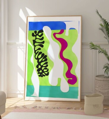 Henri Matisse Abstraktes Poster, Jazz Bunter Abstrakter Druck, Home Wall Art Deco